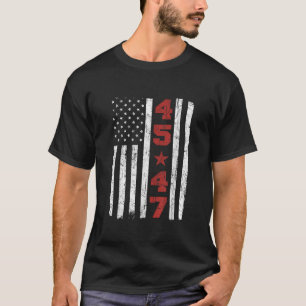 Camiseta 45 47 Trump Bandeira EUA Vintage 2024 Presidente 4