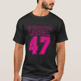 Camiseta 45 47 Trump Mens Vintage American Flag Trump 2024