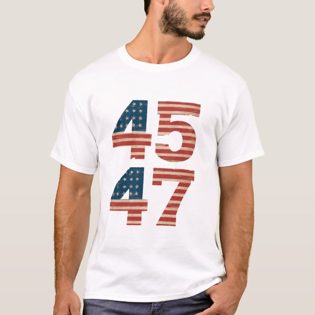 Camiseta 45 47 US Flag (Frente)