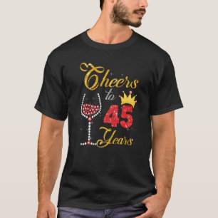 Camiseta 45 anos 1977 45º aniversário do Diamante do Vinho