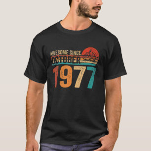Camiseta 45 anos de idade 45 anos aniversário incrível desd
