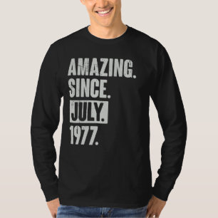 Camiseta 45 anos de idade 45 anos aniversário incrível desd