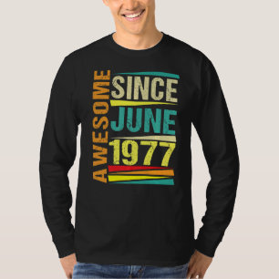 Camiseta 45 anos de lenda desde junho de 1977 45º aniversár