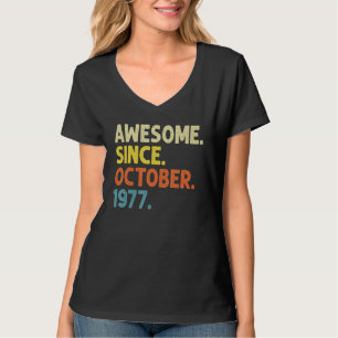 Camiseta 45 anos é incrível desde outubro de 1977 45º anive