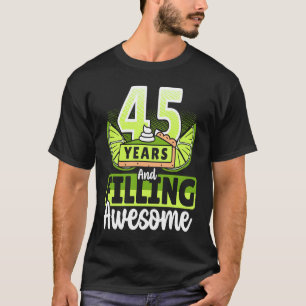 Camiseta 45 anos enchendo o aniversário da empada de Limão