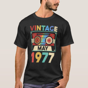 Camiseta 45 anos Vintage maio 1977 45º aniversário