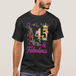Camiseta 45 e Fabulosa Borboletas H de 45 anos