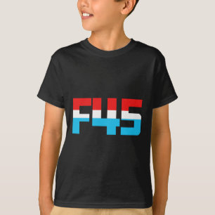 Camiseta 45! Gráfico F45 minimalista e engraçado