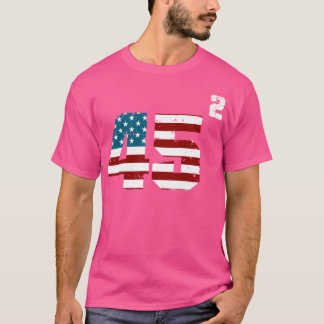 Camiseta 45 Trump 2020, Segundo Termo, Vintage Dos Eua