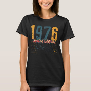 Camiseta 46º aniversário Damas Mens 46 Anos 1976