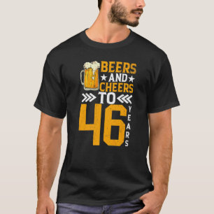 Camiseta 46º Aniversário Das Cervejas E Dos Selos A 46 Anos