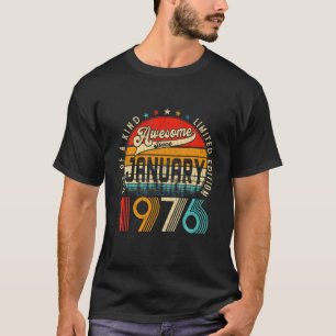 Camiseta 46º Dia De Decoração Janeiro 1976 Homens Mulheres