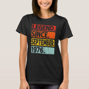 Camiseta 46. ª Legenda de aniversário desde setembro de 197