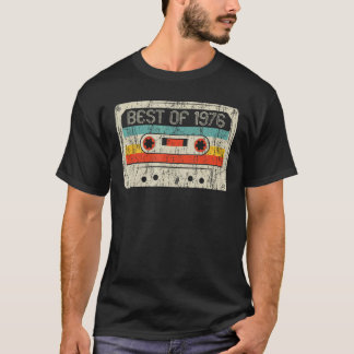 Camiseta 46.º aniversário Melhor De 1976 Cassette Tape 46 A