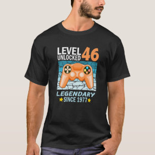 Camiseta 46.º nascer de jogadores de aniversário em 1977 2