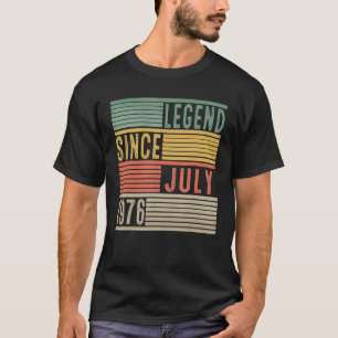 Camiseta 46.a Legenda de aniversário desde julho de 1976 46