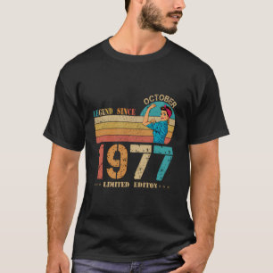 Camiseta 46.A Legenda De Aniversário Desde Outubro De 1977