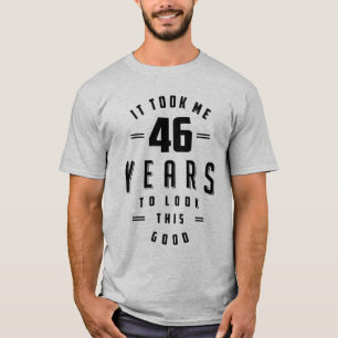Camiseta 46 anos, 46 anos, dia de aniversário, presente en