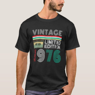 Camiseta 46 Anos De Idade Vintage 1976 Limited Edition 46Th