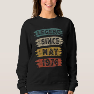 Camiseta 46 anos de lenda desde maio de 1976 46º aniversári