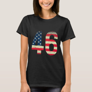 Camiseta 46 Joe Biden 46 Eleito Bandeira Americana 2020