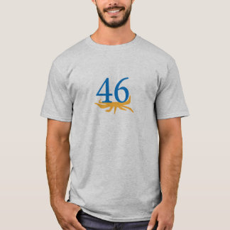 Camiseta 46° máscara com rosto Presidente com ranhura com f
