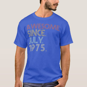 Camiseta 47ª Festa de aniversário, 47 anos, incrível desde