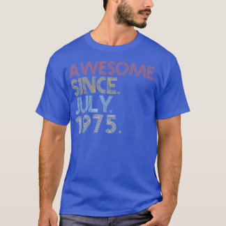 Camiseta 47ª Festa de aniversário, 47 anos, incrível desde 