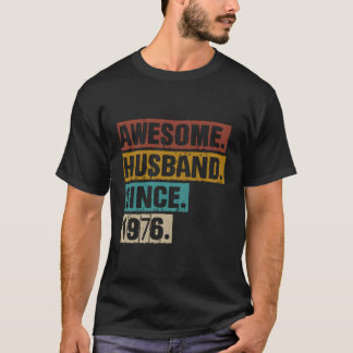 Camiseta 47º Aniversário De Casamento Para Ele Espetacular
