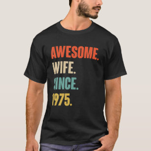 Camiseta 47º Aniversário De Casamento Presente Para Sua Esp