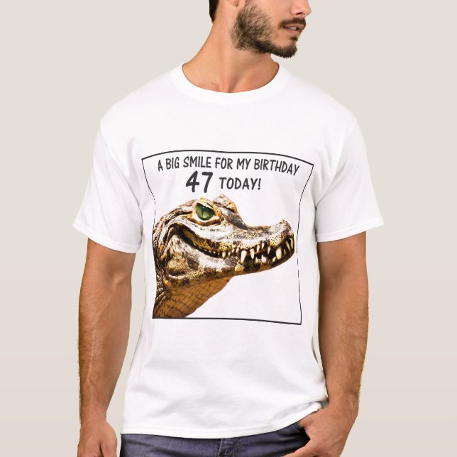Camiseta 47º Aniversário do Alligator Smile (Frente)