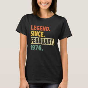 Camiseta 47º Aniversário Impressionante Desde Fevereiro De