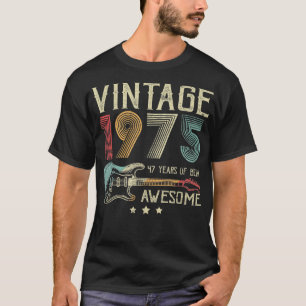 Camiseta 47º Aniversário Mulheres Mens Vintage Incrível 197