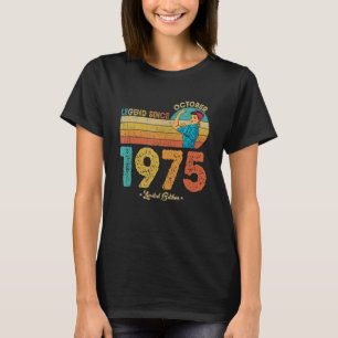 Camiseta 47.º Aniversário 1975 Legenda desde 1975 47 Ye