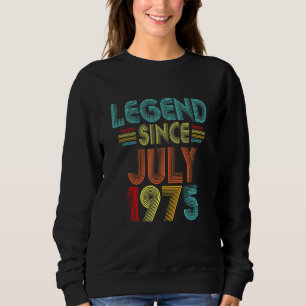 Camiseta 47.º aniversário da Legenda de Vintage desde julho