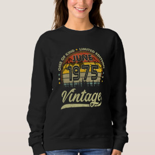 Camiseta 47. º aniversário de 47 anos Nascer retrô em junho