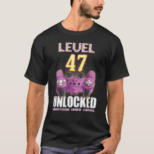 Camiseta 47.º aniversário do Gamer Boys Raparigas de 47 ano