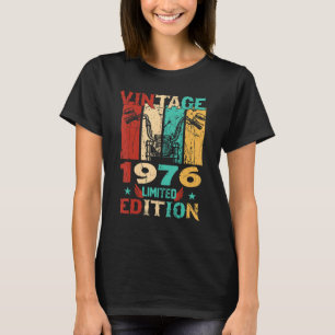 Camiseta 47. º aniversário Vintage 1976 Limited Edition 47