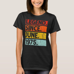 Camiseta 47.a Legenda de aniversário desde junho de 1975, 4