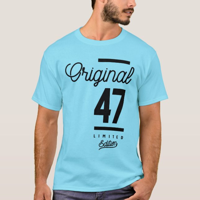 Camiseta 47 anos - 47.º aniversário - Presente engraçado (Frente)