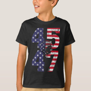 Camiseta 47 As Pessoas 2024 Ficam Com Bandeira Americana 1
