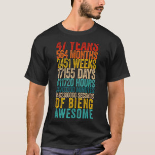 Camiseta 47.o Aniversário de 47 anos