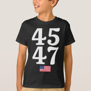 Camiseta 47 Trump 2024 Bandeira Americana