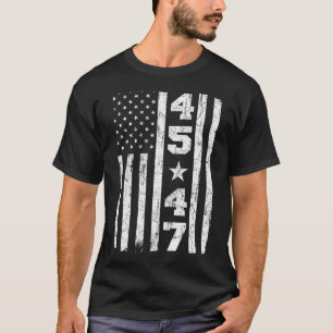 Camiseta 47 Trump Vintage Estados Unidos Flag 2024 Presiden