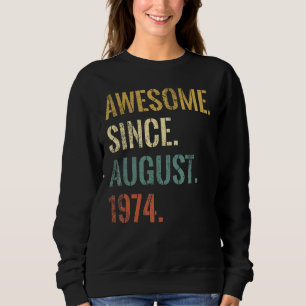 Camiseta 48º aniversário 48 anos é incrível desde agosto de
