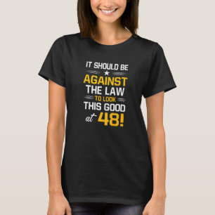 Camiseta 48º aniversário 48 anos Homens