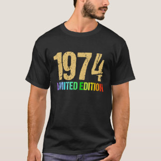 Camiseta 48º aniversário Damas Mens 48 Anos 1974