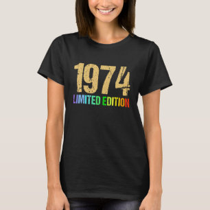 Camiseta 48º aniversário Damas Mens 48 Anos 1974