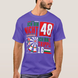 Camiseta 48º Aniversário Darts Engraçado Dizendo Dardos Dit