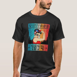 Camiseta 48º Aniversário De 48 Anos De Idade Para As Mulh